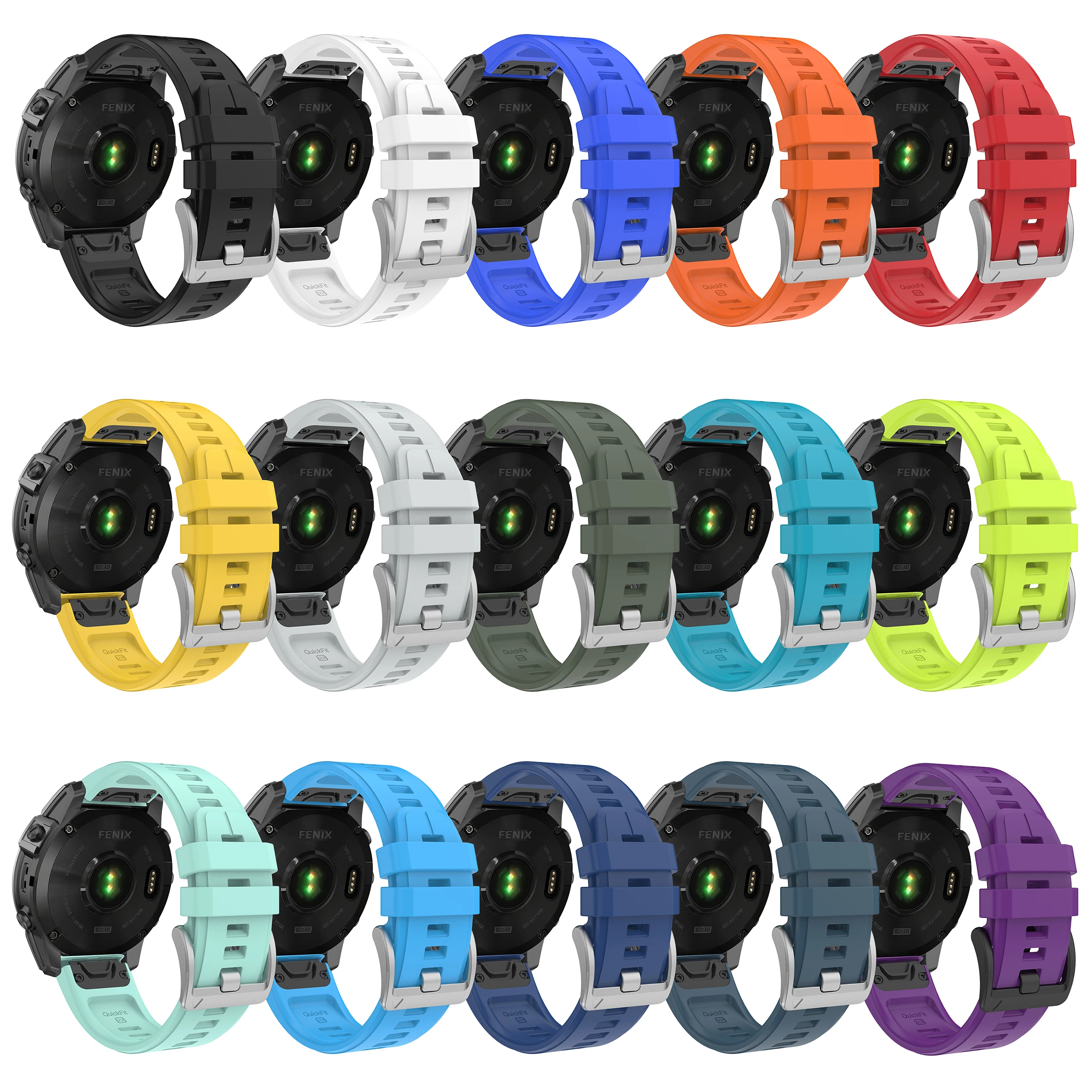 Premium QuickFit Silicone Watch Band - Durable Wrist Replacement Strap