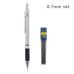 Premium Mechanical Pencil Set with Ergonomic Grip for Art, Drawing, and Office Supplies - Assorted Lead Sizes (0.7mm set)