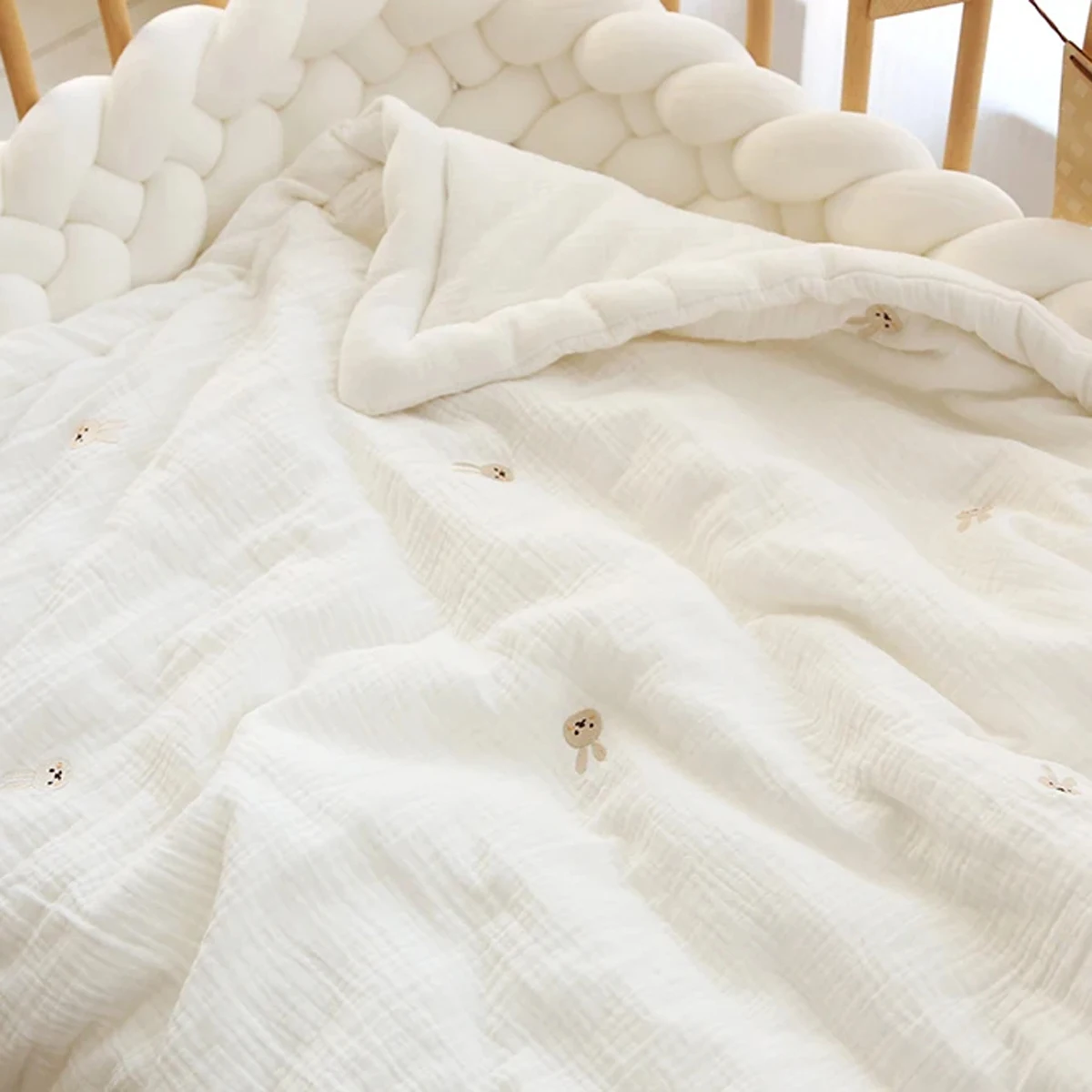 Baby Blanket Spring and Autumn Pure Cotton Baby Gauze Blanket Kindergarten Air Conditioning Four Seasons Universal DF14