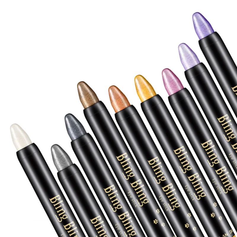 15 Colors Eyeshadow Pencil Waterproof Long Lasting Eye Highlighter Shiny Colorful Pearlescent Eyeshadow Pen Cosmetics eyeshadow pencil eyeshadow pen