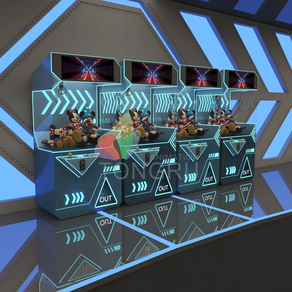 

TONGRU crane calw machine factory price coin operated plush crane toy vending claw machine