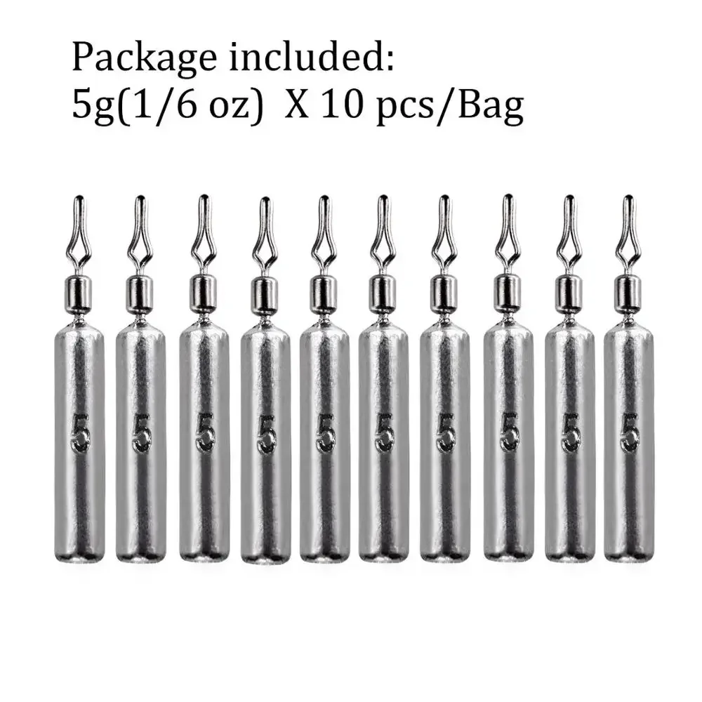 جديد 10 قطعة الصيد ثقالة 3.5 جرام 5 جرام 7 جرام 10...