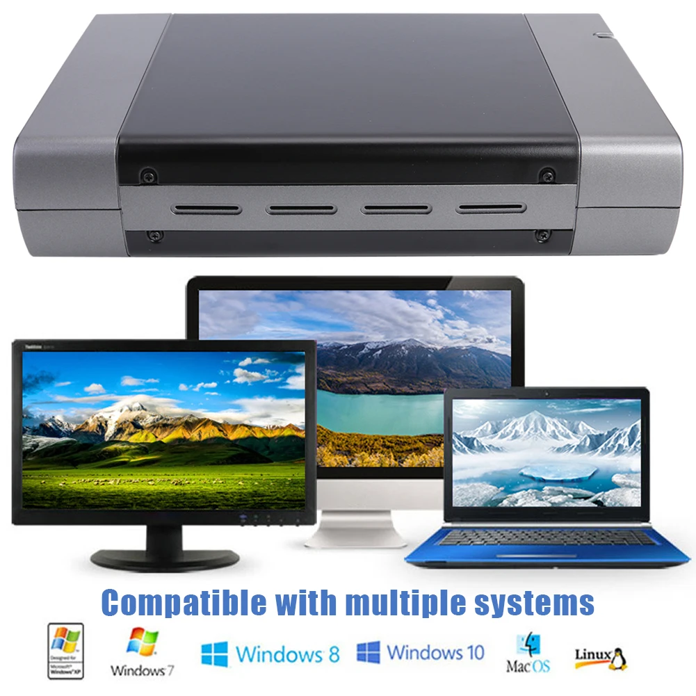 5.25 inch External Optical Drive Case Enclosure Box Adapter Hard Disk Case Support DVD HDD Box 6 Speed Recording Hard Disk