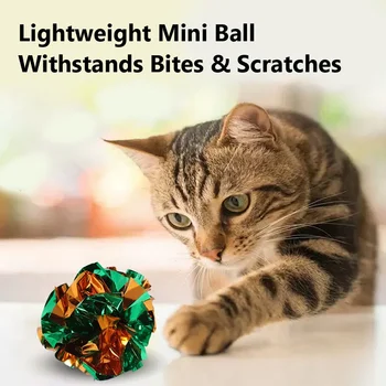 Crinkle Cat Toy Balls 2