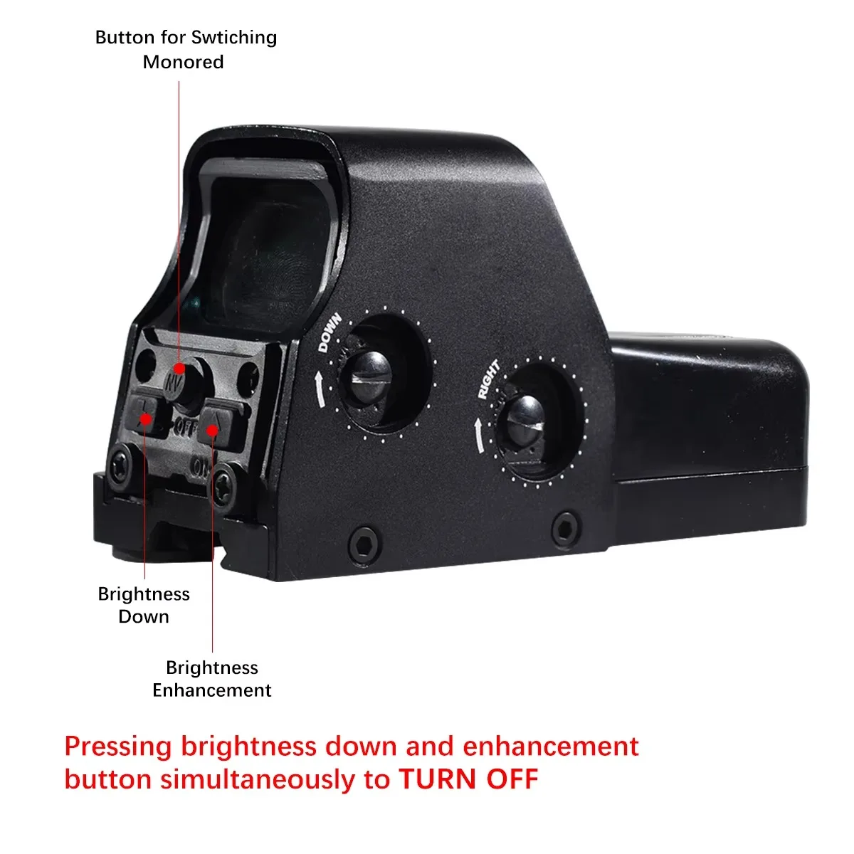 Eot*ch 553 Red Green Dot Holographic Sight Hunting Reflex Dot Quick Disassembly Sight Tactical Rifle Airsoft Scope Collimator red dot sight holographic collimator