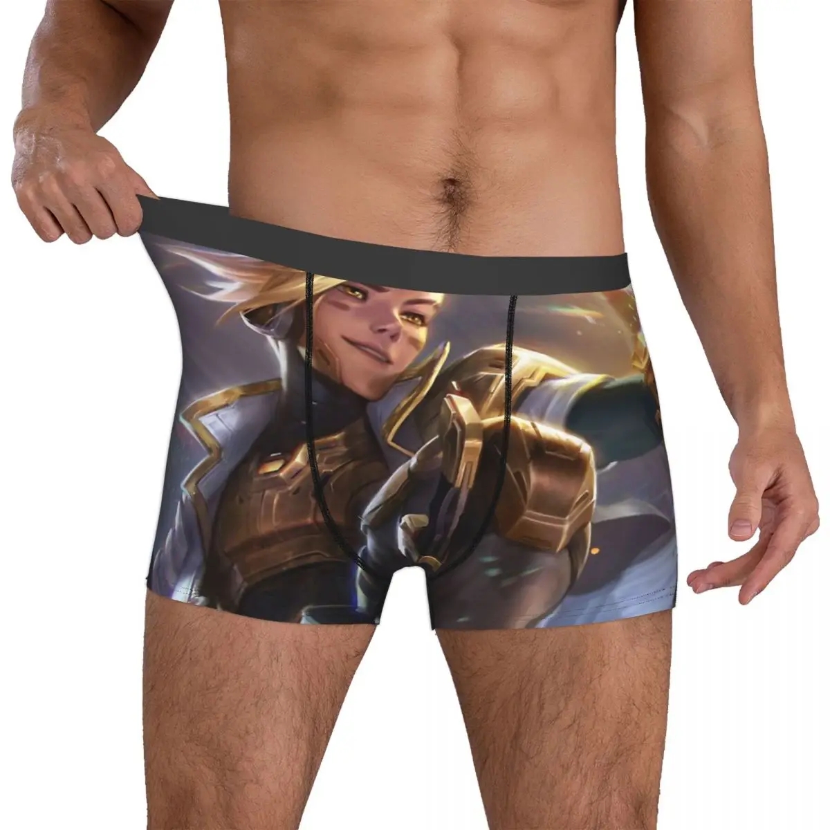 PsyOps Ezreal Prestige Man's Boxer Briefs Underwear League of Legends Game Highly Breathable Top Quality Sexy Shorts Gift Idea 4
