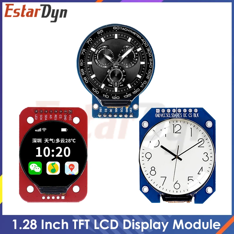 Display GC9A01 1.28" TFT Circolare - 240x240 RGB IPS Per Arduino E Raspberry