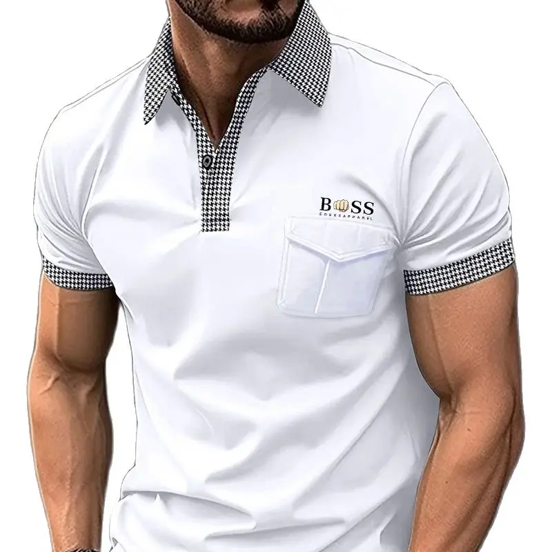 

Spring And Summer Men's Casual Short Sleeved Polo Shirt Fashion Lapel T-shirt Men's Breathable And Comfortable Top