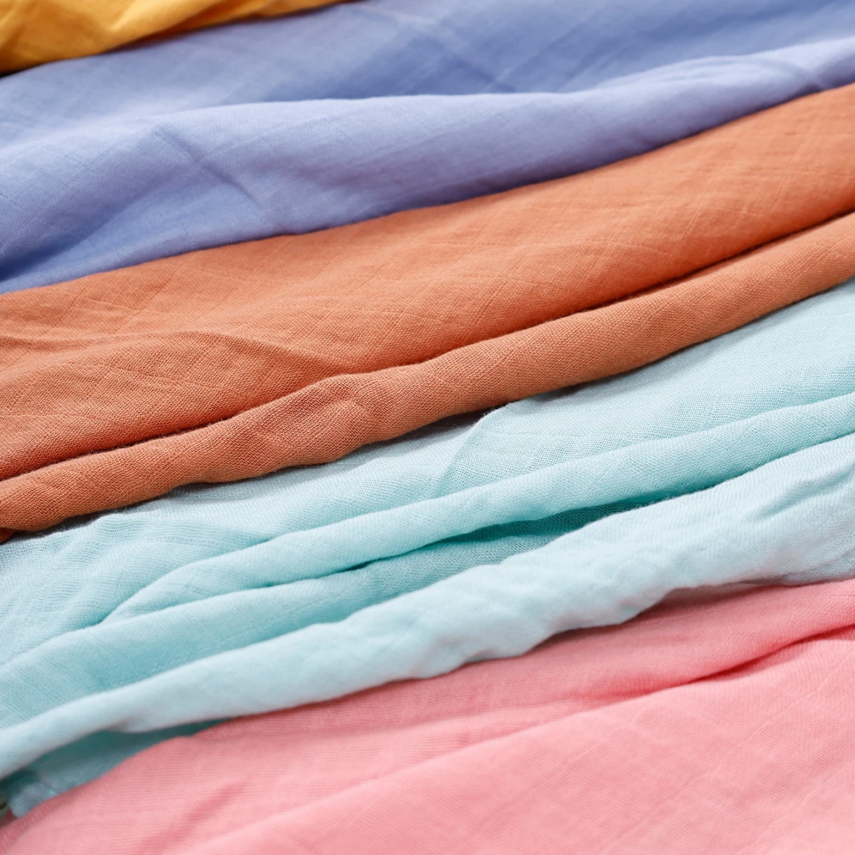 5Pcs/set Cotton Muslin Burp Cloth 60*60cm