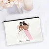Personalised Makeup Bag Custom Name  Cosmetic Bags Travel Toiletry Organizer Bride Storage Make Up Case Wedding Bridesmaid Gifts 6