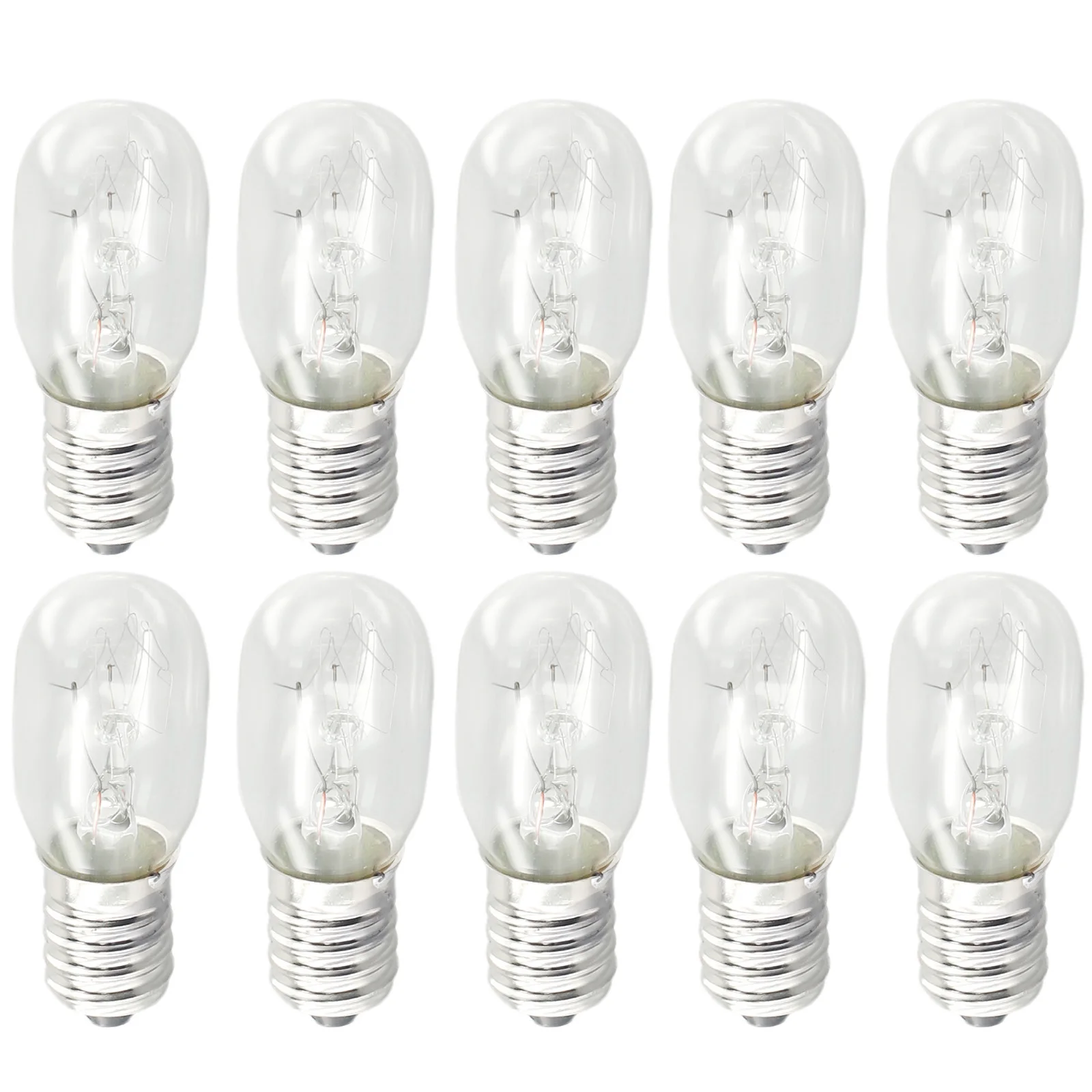 Salt Lamp Bulbs 10pcs Salt Lamp Bulb 15w E14 Screw In Pygmy Bulbs Fridge Appliance Oven Refrigerator Light Bulb LED Replacement Yellow Light with refrigerator parts