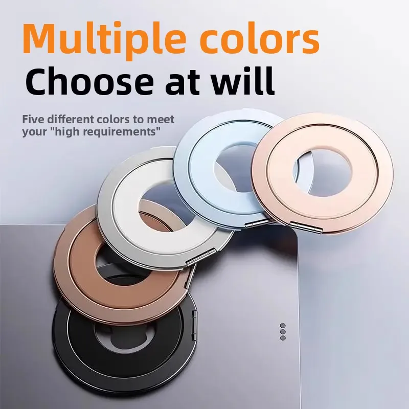 360 ° 회전식 태블릿 자석 링 스탠드 접이식 휴대용 다각도 조절 가능 iPad Air 8 12세대 모든 태블릿용 범용