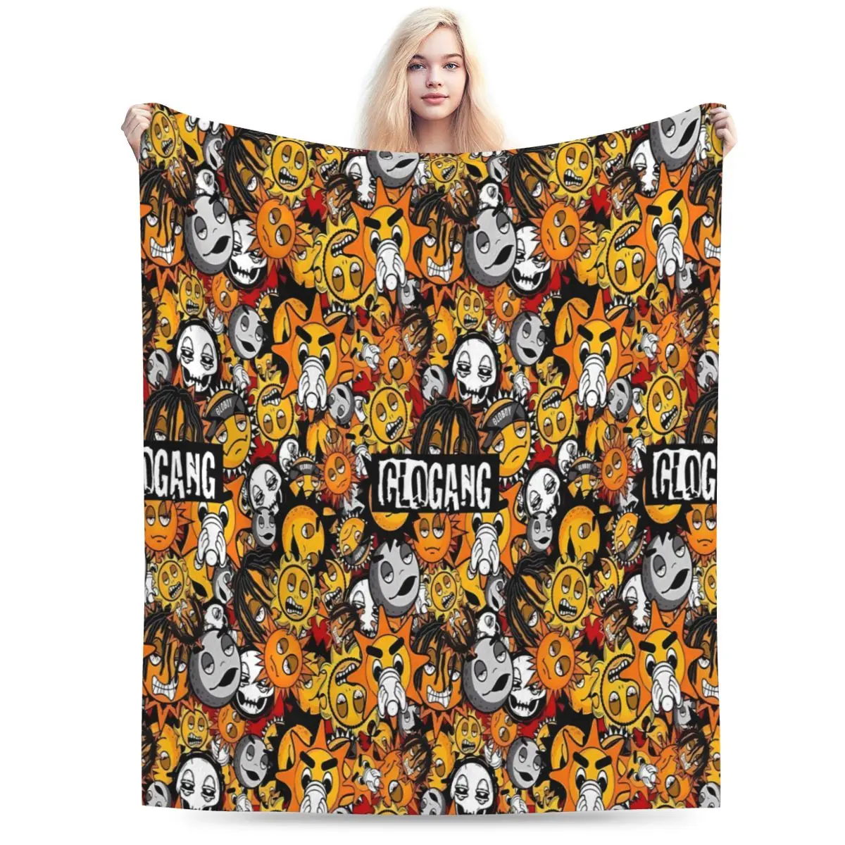 Glo Gang O No Gang Una Coperta In Micro Pile Ultra-Morbida