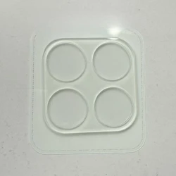 Enhanced Protective Film for 3D Camera Lens and Screen - Clear Glass Back Sticker Cover (A)