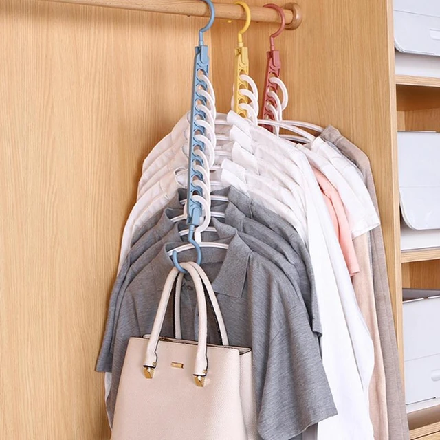 Adjustable 9 Hole Magic Clothes Hangers Space Saving Metal Clothes Rack  Multi-functional Wardrobe Storage Organize Hanger Holder - AliExpress