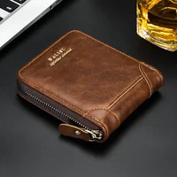 2025 New Men's Wallet PU Leather Purse Zipper Retro Style Short Wallets Men Card Holders Coin Storage Money Bag A03 1