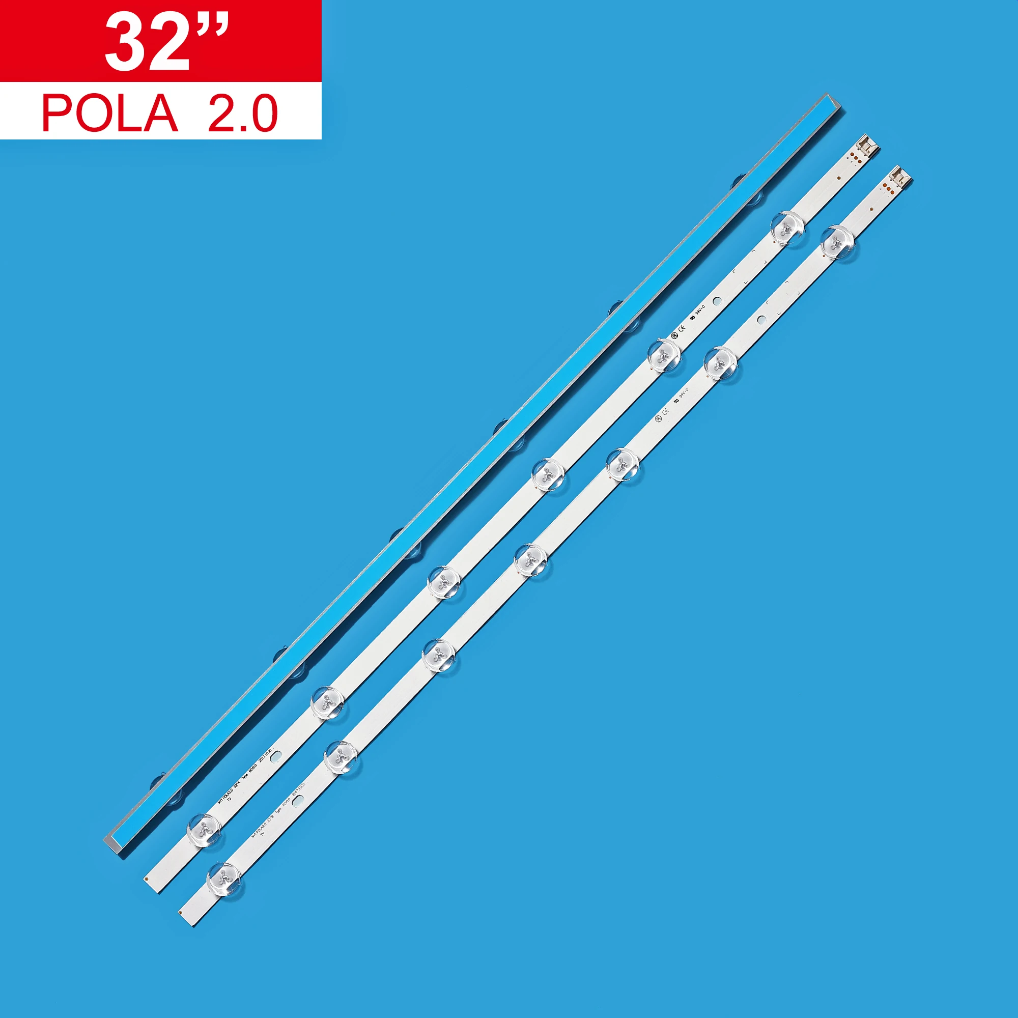 ( ŰƮ) 3 PCS 6/7LED 590mm LED Ʈ Ʈ ü, LIG 32LN5100 32LN545B Innotek POLA2.0 32 ġ A B  HC320DXN