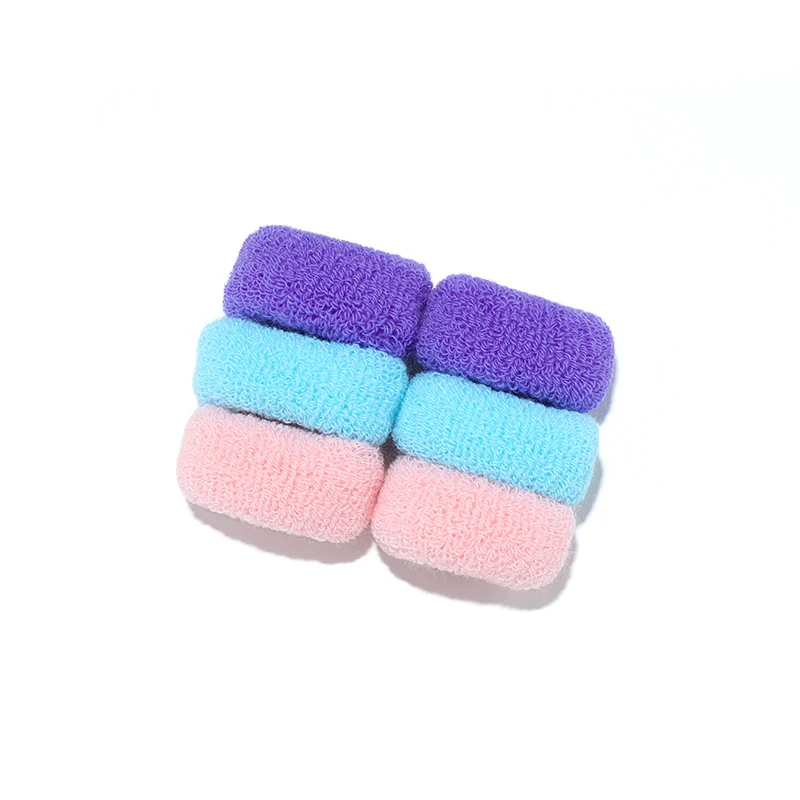 2/6/12 Pcs Women Girls Cute Knitting Solid Elastic Hair Bands Children Soft Hair Scrunchies Hair Ties Kids Hair Accessories Set hair accessories for brides Hair Accessories