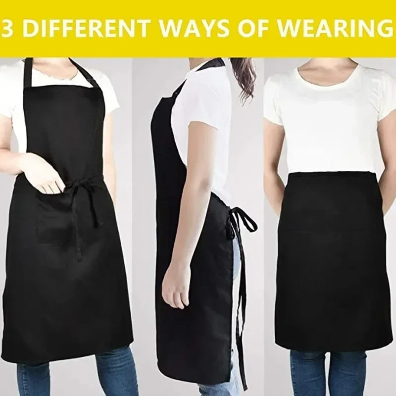 Adjustable Unisex Cooking Apron with Pockets 4