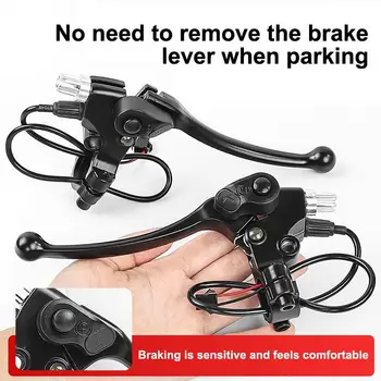● Leva Freno Ultraleggera per Bicicletta BMX, Leva Freno per Bici Elettrica con Interruttore di Spegnimento a Filo, Accessorio per Freno a V/Disco
