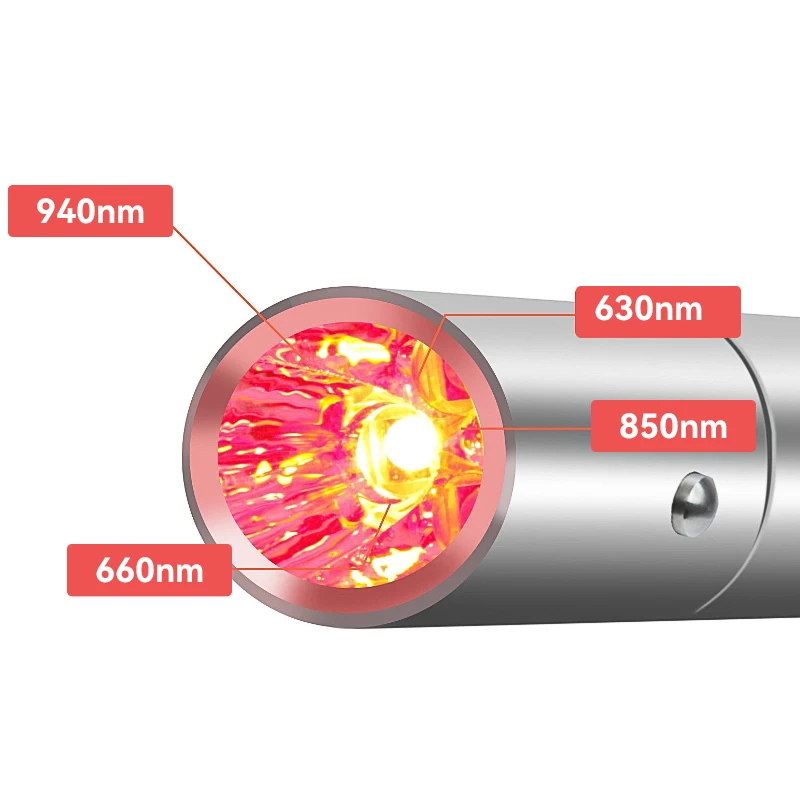 Red Light Therapy LED Infrared Acne Treatment Firm Skin Anti-aging Wrinkles Laser Pointer Laser Acne Pen EMS Facial Care red light therapy wand blue light acne pen