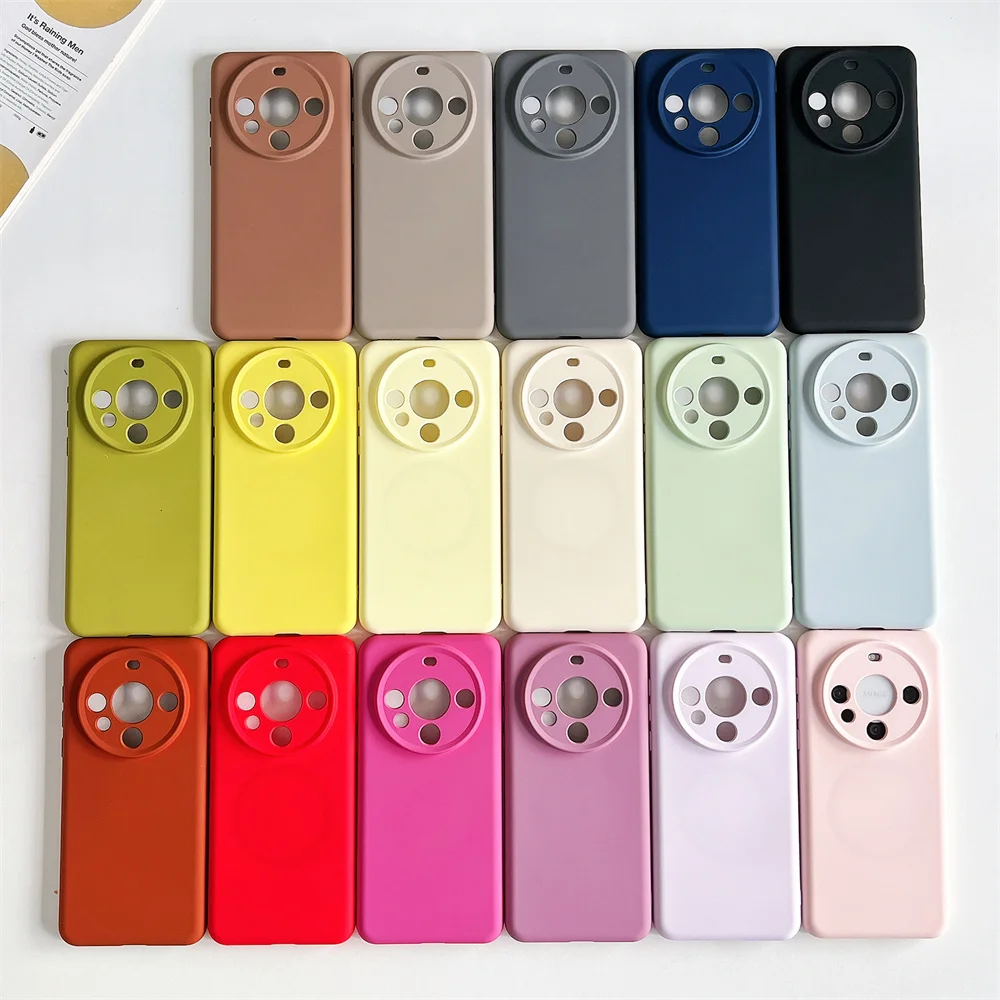 Premium Soft Liquid Silicone Magnetic Case – Luxurious Protection with MagSafe Compatibility