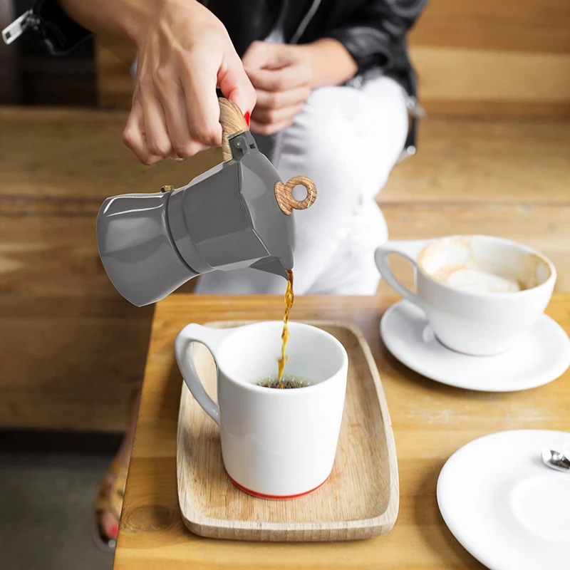 Stovetop Espresso Maker, Aluminum Moka 