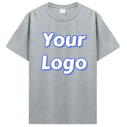 Personalized Unisex Cotton T - Shirt with Customizable Print Design - S (Sport grey)
