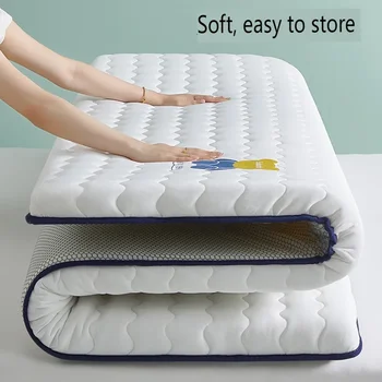 두꺼운 침대 매트리스 토퍼, 메모리 폼, 매직 원단, 항균 매트리스, 부드러운 이불 패드, 편안한 침대 쿠션
