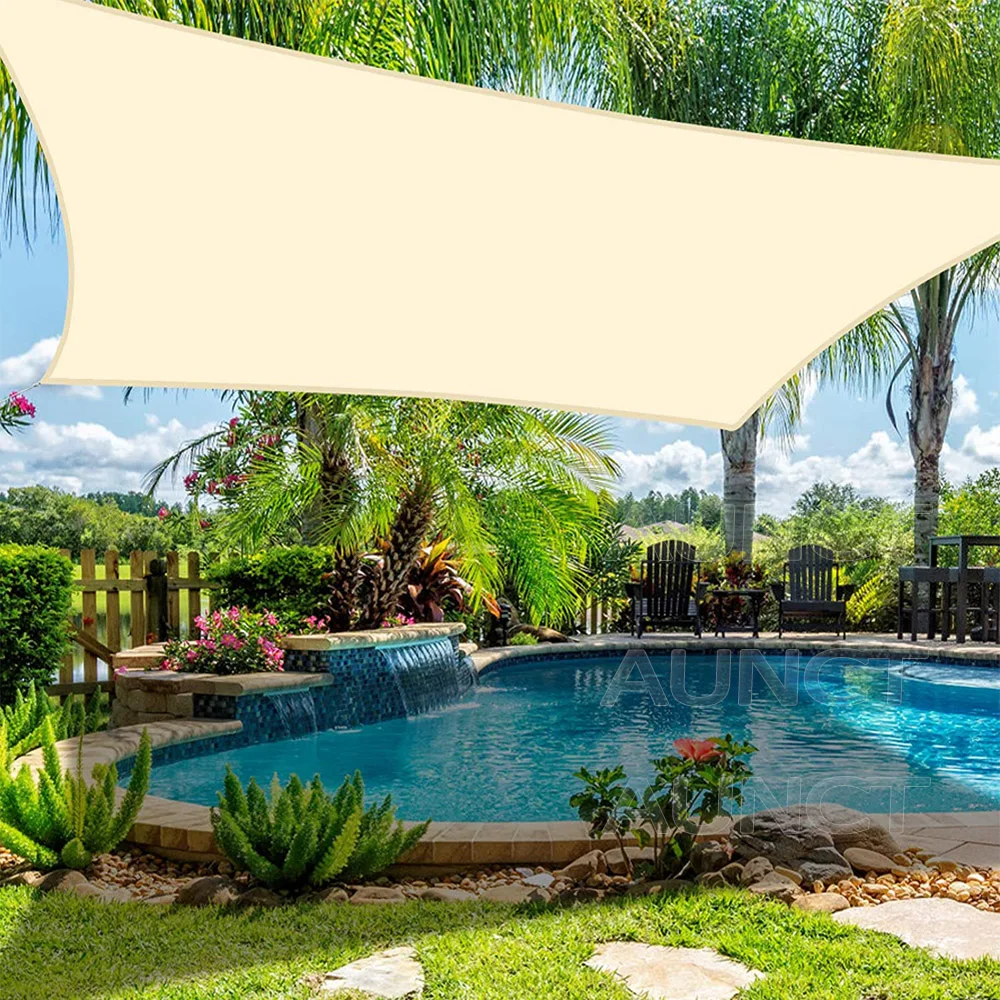 Description Picture 2 of item420D Waterproof Square Rectangular Shade sail, Outdoor Garden Swimming Pool Awning, Camping Hiking Sun shelter