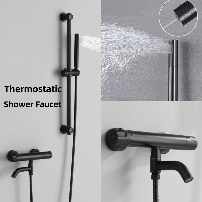 Messing Bad Thermostat Wasserhahn Ventil Torneira Banheiro Inelligent Badewanne Dusche Set Heiß Kalt Valvola