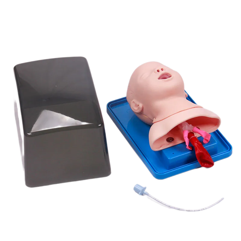 Neonatal Infant Tracheal Intubation Model Analog Double Lung and Stomach Expansion Child Tracheal Intubation Simulator neonatal tracheal intubation model