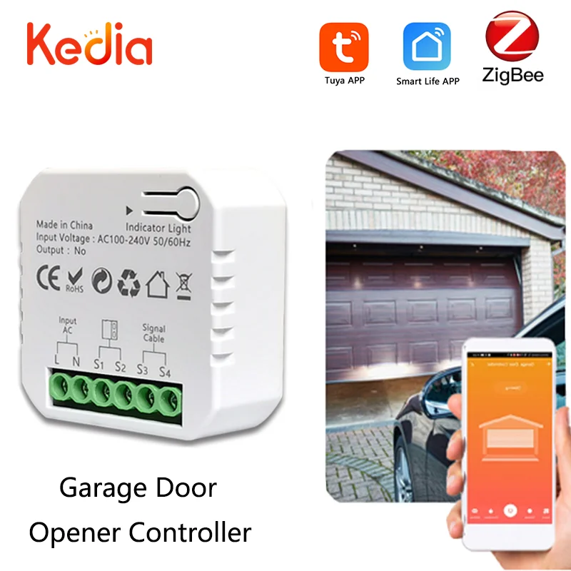 Tuya Wifi/Zigbee Smart Garage Apriporta Controller Smart Life App Telecomando Supporta Alexa Google Smart Home Zigbe2Mqtt