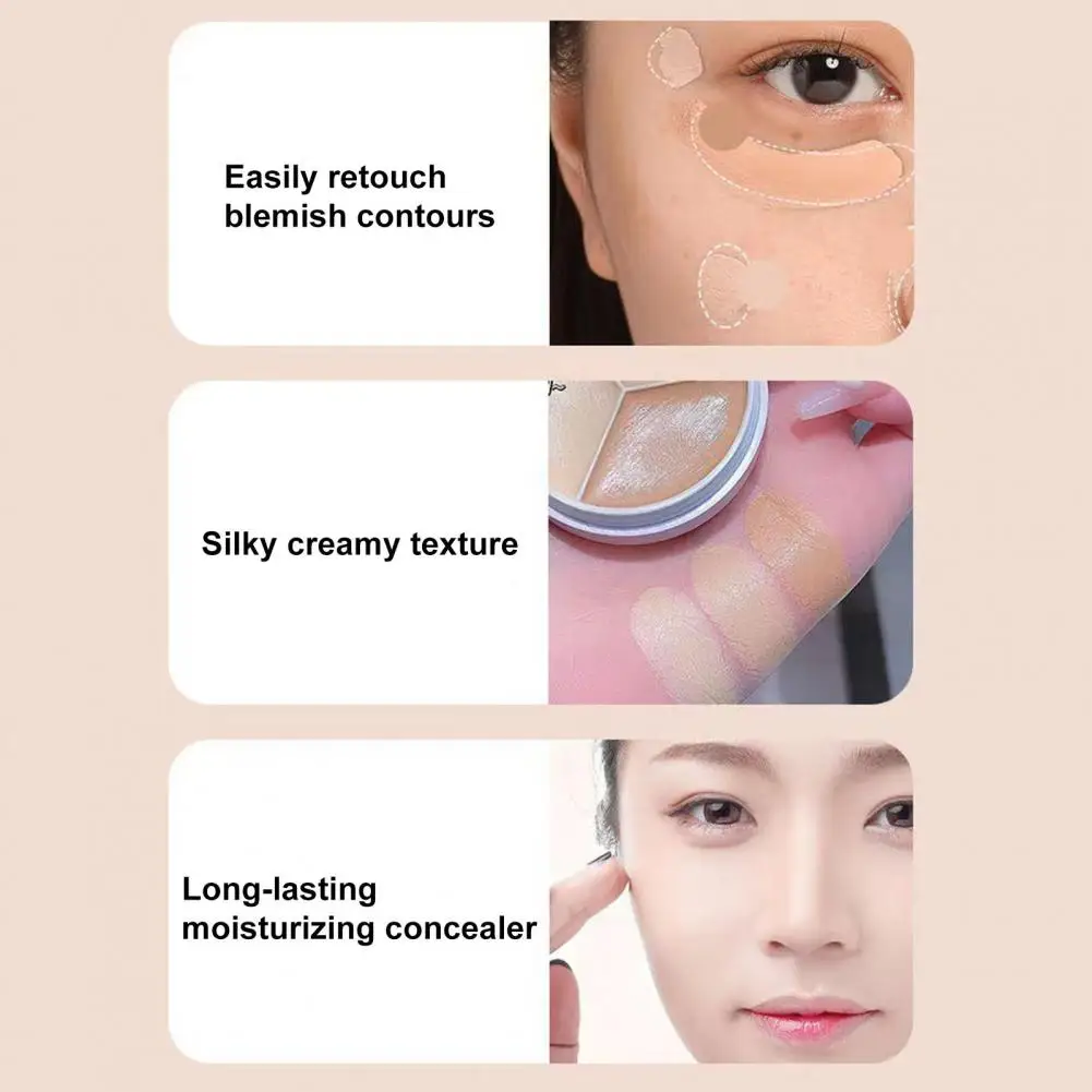 Waterproof Concealer for Dark Circles Long-lasting 3-in-1 Concealer Cream for Acne Marks Dullness makeup concealer waterproof concealer face concealer