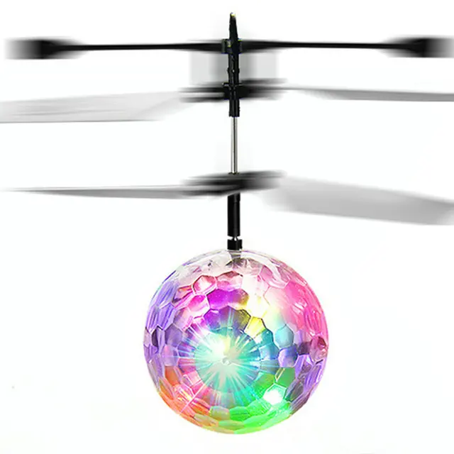Electric RC Flying Ball Luminous Kid's Flight Balls Infrared Induction Aircraft Remote Control Toys Flash LED Light Plane Toys 2