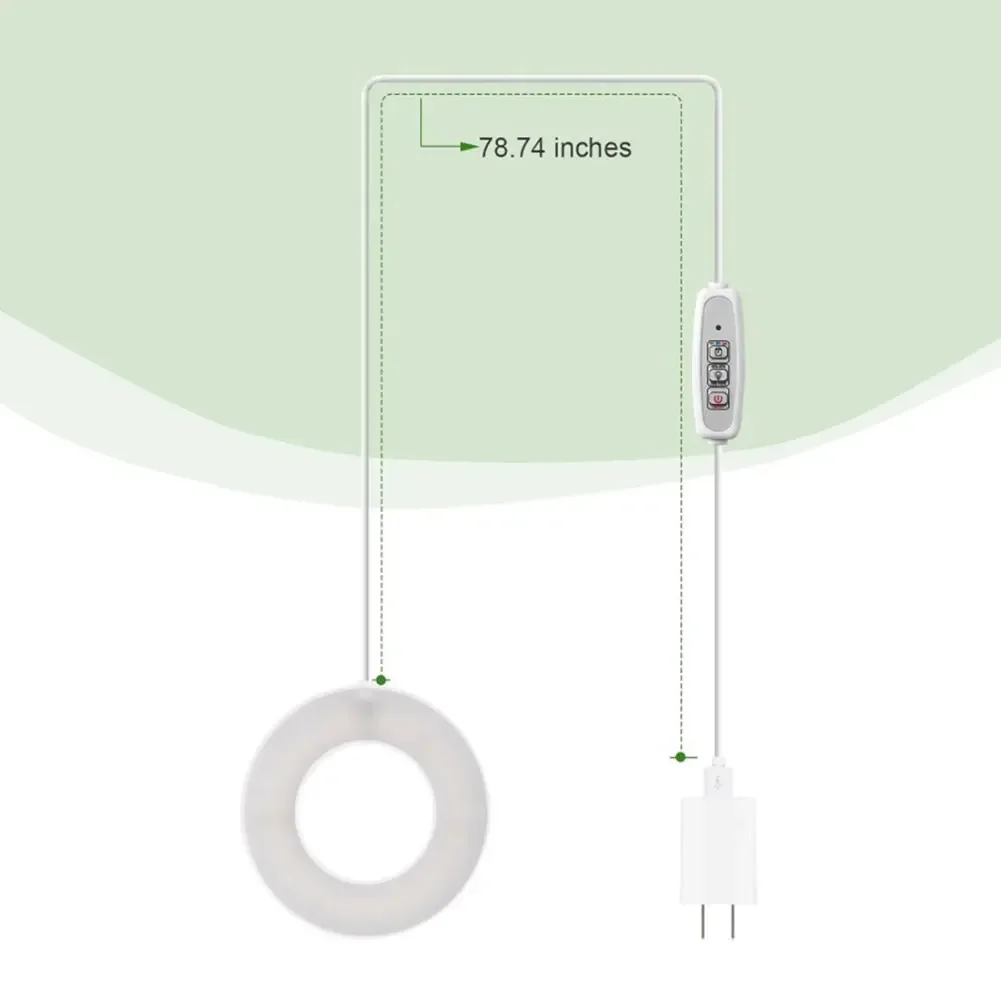 Enhanced Full Spectrum Ceiling Grow Light with Adjustable Height and Timer