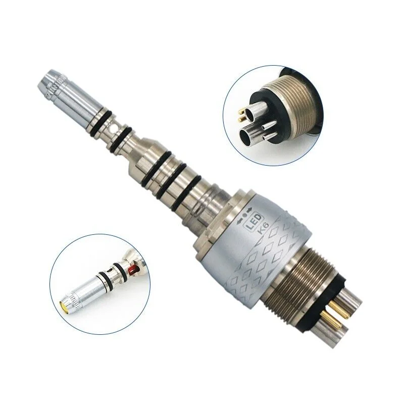 

COXO Dental 6Hole LED Coupler fit KAVO High Speed Fiber Optic Handpiece MULTIfelx®LUX 360 Degree Adjustor