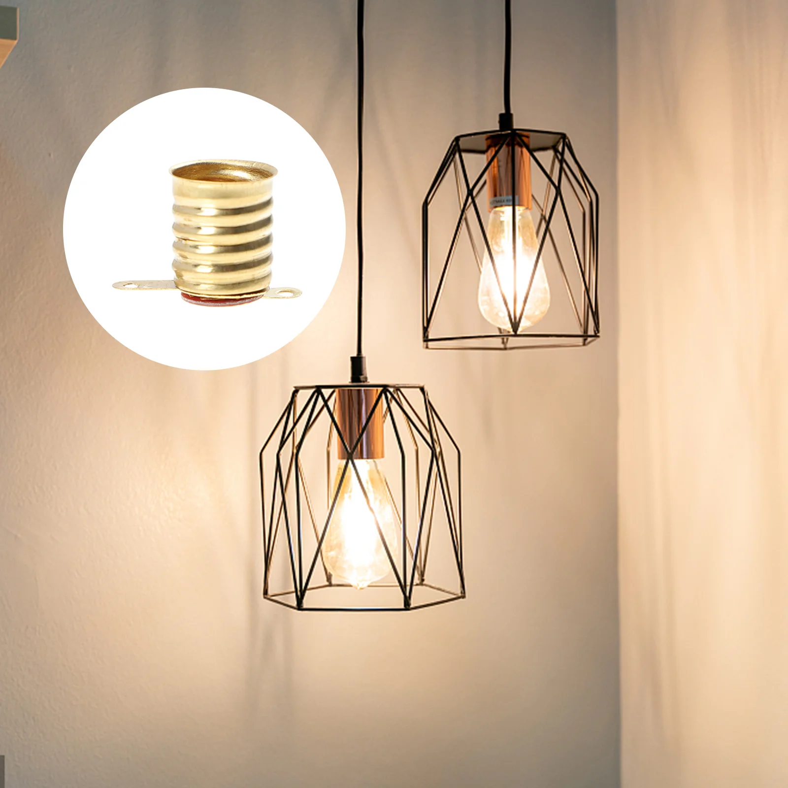 HOMSFOU Portalampada Mini LED E10 con attacco a vite, design compatto per accessori di illuminazione fai da te, perimenti fisici, facile installazione 20 pezzi