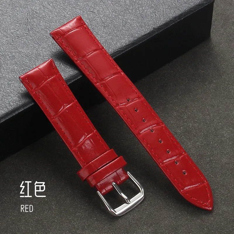 حقيقية جلد العجل حزام ساعة اليد سلوب نمط سوار 12/1...