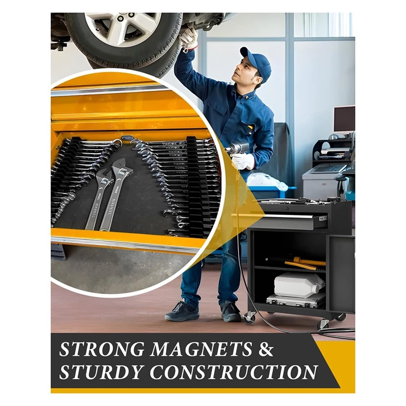 Magnetic Wrench Organizer For Tool Box, Suitable For 20 Wrenches, Wrench Organizer Is Perfect For Garage And Workshop 4