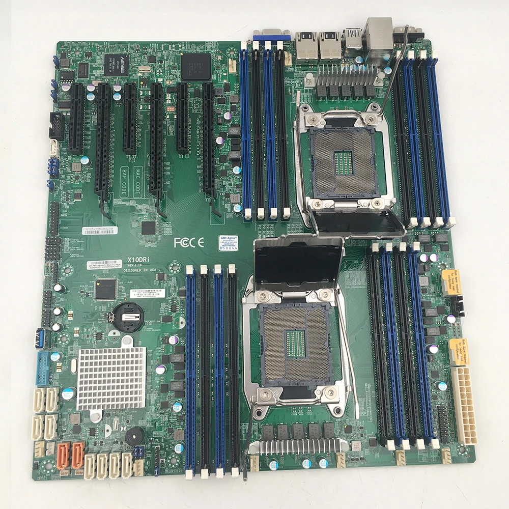 SuperMicro 서버 마더보드 C612 LGA2011 E5-2600 V3/V4 DDR4 3 PCI-E 3.0 x16 및 3 PCI-E 3.0 x8용 X10DRi