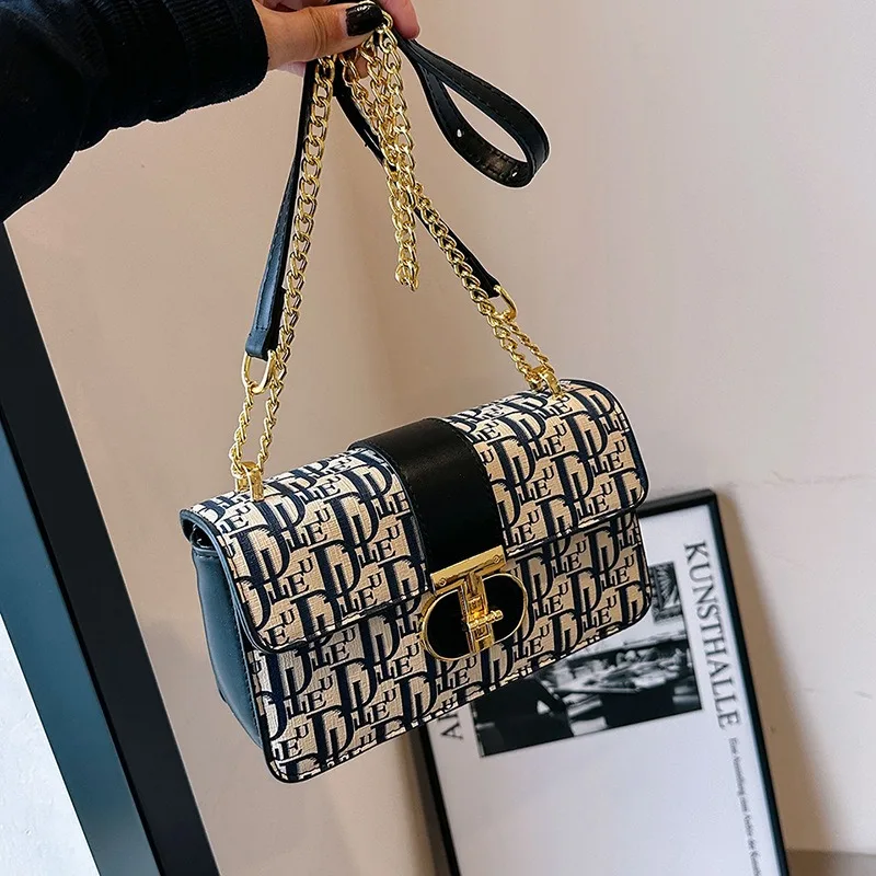 حقيبة سلسلة متعددة الاستخدامات ذات ملمس راقي من Ni...