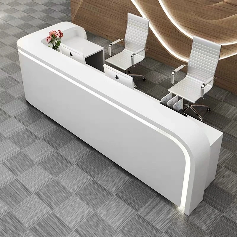 Description Picture 5 of itemSalon Reception Desk Counter Rostrum Restaurant Office Service Desk Vanity Front Coffee Scrivania Gaming Office Furniture