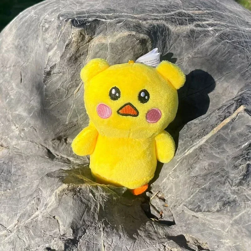 10CM KPOp Lesserafim CHAEWON YUNJIN Cartoon Cute Doll Keychains High Quality INS Style Plush Keyrings EUNCHAE Fans Collection plush keychain key chain