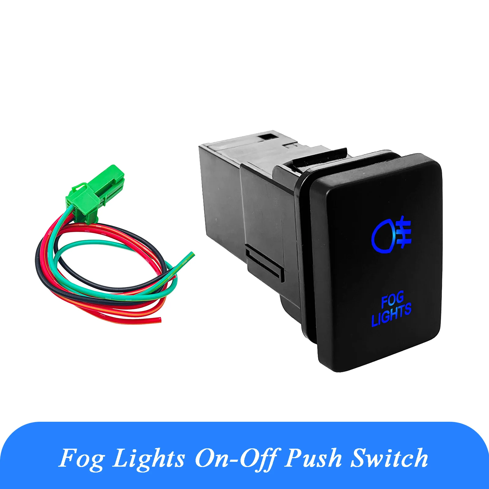 Sell Green LED Light Bar Car Boat SUV Push Rocker Button Switch 12ft Wiring Harness In - Foto 8