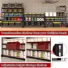 Adjustable Metal Garage Storage Shelves 5 Tier Heavy Duty Utility Shelving Unit 36" x 16" x 72" H Organize Garage Warehouse 6