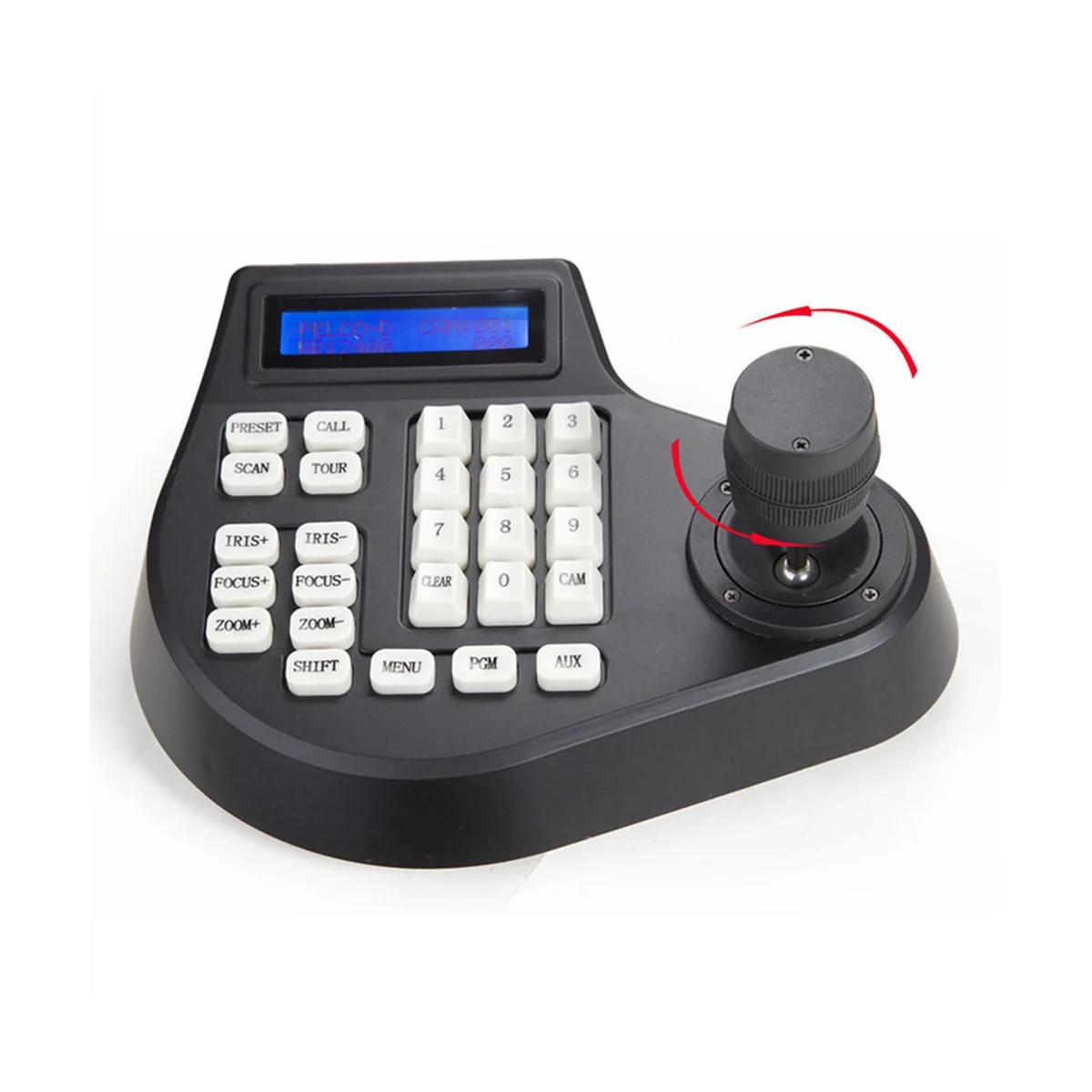Mini Controlador de Teclado Coaxial Cctv 3d Lcd 1.5km Joystick Rs485 Ptz Velocidade e Suporte de Câmera para Pelco Samsung