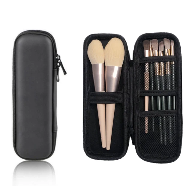 Flipkart Small Zipper Makeup Bag Sleek Black Makeup Brush Case