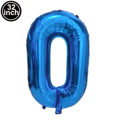 Celebratory Number 0 Jumbo Balloons - Multicolor 32 - Inch Party Decor - Other (Iridescent)