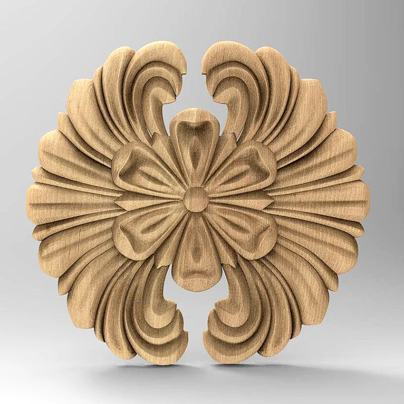 9pcs 3D File Floral Wood Carved STL Model for CNC Router 3D Printer Artcam Aspire Wall Door Furniture Decor Relief